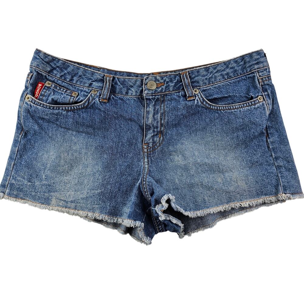 Vintage Bongo Jeans Shorts 11 Juniors Cut Off Short Shorts Frayed Raw Hem Y2K